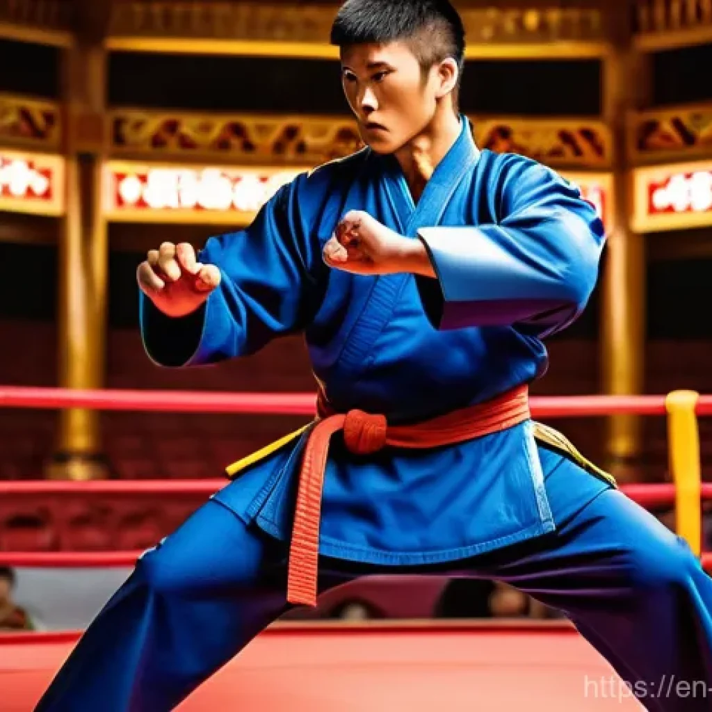 블레이드소울 레볼루션 클래스별 주요 스킬 사용법 - **"High-Octane Melee Combat"**
    A male Kung Fu Master, clad in a dynamic, protective martial arts...