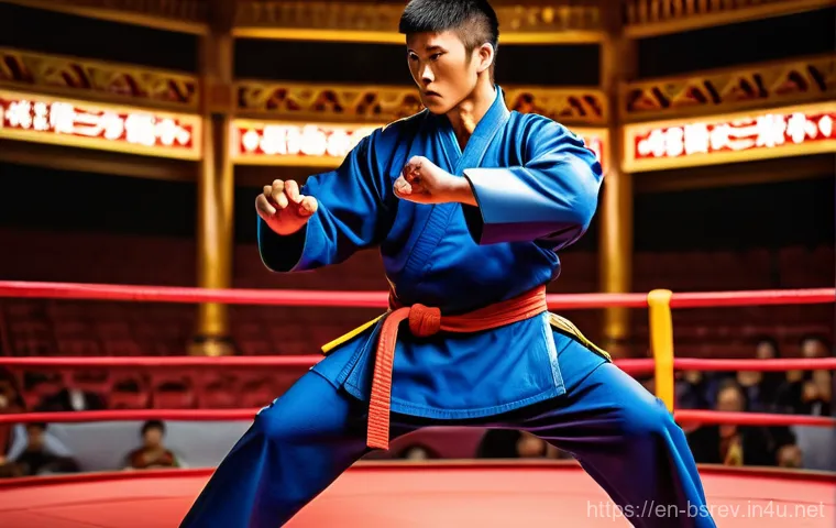 블레이드소울 레볼루션 클래스별 주요 스킬 사용법 - **"High-Octane Melee Combat"**
    A male Kung Fu Master, clad in a dynamic, protective martial arts...