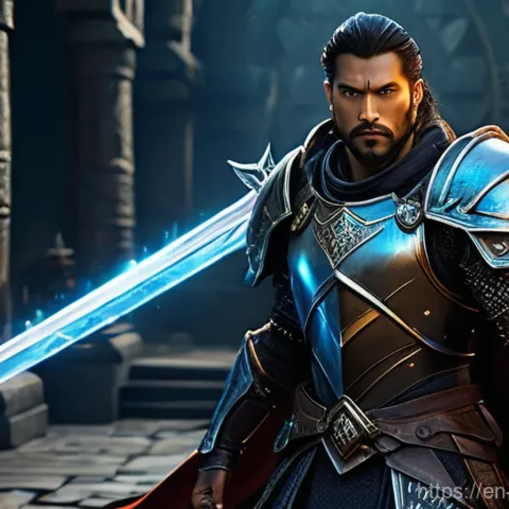 블레이드소울 레볼루션 고속 성장 팁 - **A group of diverse fantasy heroes conquering a challenging daily dungeon.**
    Detailed Descripti...