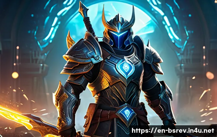 블레이드소울 레볼루션 전투력 계산기 활용법 - A dynamic fantasy warrior character standing confidently in a vibrant battlefield setting, showcasin...